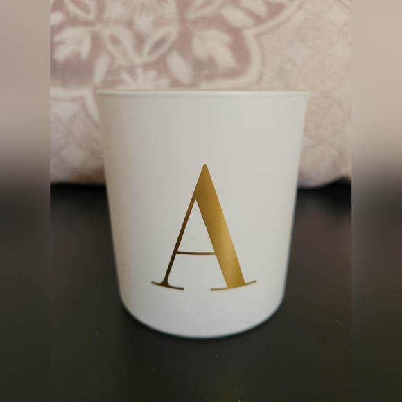 Monogram "A" Vanilla Sented Candle - Picture 1 of 4